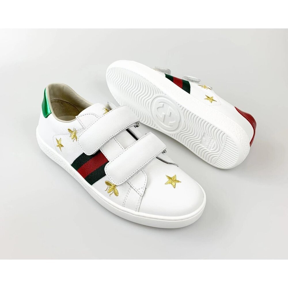 NIB Gucci Junior Ace Sneakers Size 35 - Picture 2 of 10